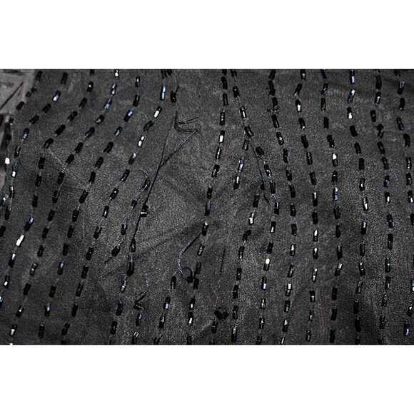 Vintage Glam Rock Beaded (Sequin) Silk Channel Pants - David Bowie Style, M - Picture 11 of 12